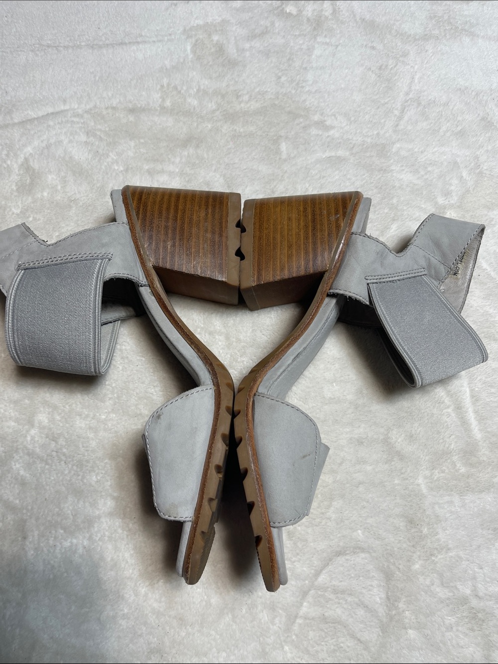Sorel Gray Elastic Slingback Sandals Size 7.5 - Picture 2 of 6